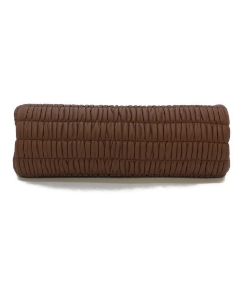 DEMELLIER LONDON（デメリエーロンドン）DEMELLIER LONDON (デメリエーロンドン) Mini Seville クラッチバッグ ブラウン サイズ:実寸参照の古着・服飾アイテム