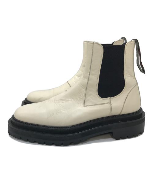 DAIRIKU（ダイリク）DAIRIKU (ダイリク) Boy meets Girl Billy  サイドゴアブーツ　厚底ブーツ　日本 ホワイト×ブラック サイズ:26の古着・服飾アイテム