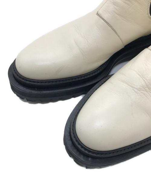 DAIRIKU（ダイリク）DAIRIKU (ダイリク) Boy meets Girl Billy  サイドゴアブーツ　厚底ブーツ　日本 ホワイト×ブラック サイズ:26の古着・服飾アイテム