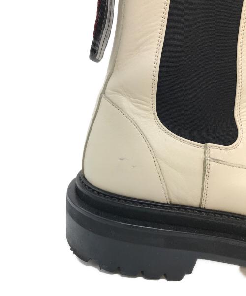DAIRIKU（ダイリク）DAIRIKU (ダイリク) Boy meets Girl Billy  サイドゴアブーツ　厚底ブーツ　日本 ホワイト×ブラック サイズ:26の古着・服飾アイテム
