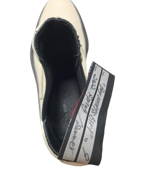 DAIRIKU（ダイリク）DAIRIKU (ダイリク) Boy meets Girl Billy  サイドゴアブーツ　厚底ブーツ　日本 ホワイト×ブラック サイズ:26の古着・服飾アイテム