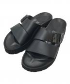 papillioパピリオ）の古着「Alminaストラップサンダル 厚底」｜ブラック