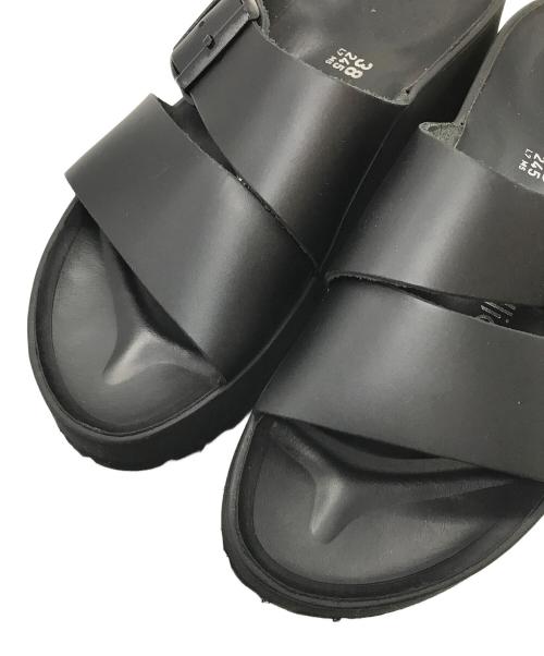 papillio（パピリオ）papillio (パピリオ) Alminaストラップサンダル 厚底 ブラック サイズ:24.5cmの古着・服飾アイテム