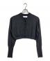anuke（アンヌーク）の古着「Short Knit Cardigan ショートニットカーディガン　ショートトップス　羽織り」｜グレー