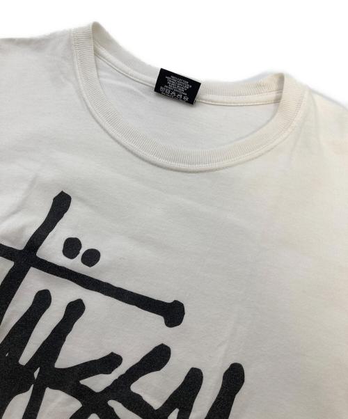 stussy（ステューシー）stussy (ステューシー) ロゴプリントTシャツ　半袖カットソー　Tシャツ　Tee   メキシコ製 ホワイト サイズ: Lの古着・服飾アイテム