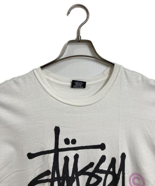 stussy（ステューシー）stussy (ステューシー) ロゴプリントTシャツ　半袖カットソー　Tシャツ　Tee   メキシコ製 ホワイト サイズ: Lの古着・服飾アイテム