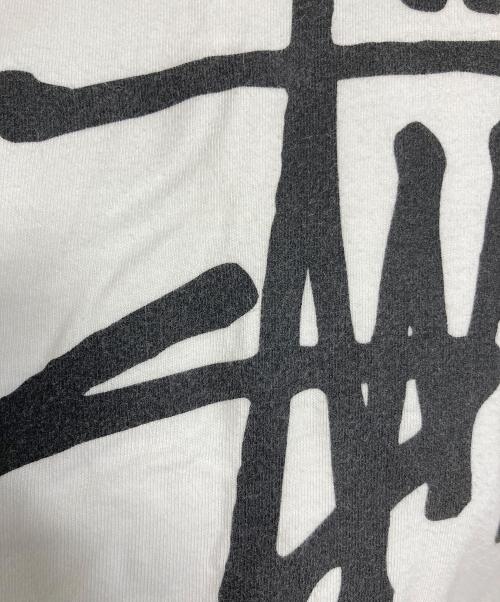 stussy（ステューシー）stussy (ステューシー) ロゴプリントTシャツ　半袖カットソー　Tシャツ　Tee   メキシコ製 ホワイト サイズ: Lの古着・服飾アイテム