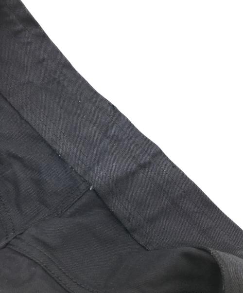 MUZE TURQUOISE LABEL（ミューズ ターコイズ レーベル）MUZE TURQUOISE LABEL (ミューズ ターコイズ レーベル) HEM SLIT WIDE DENIM TROUSERS ブラック サイズ:1の古着・服飾アイテム