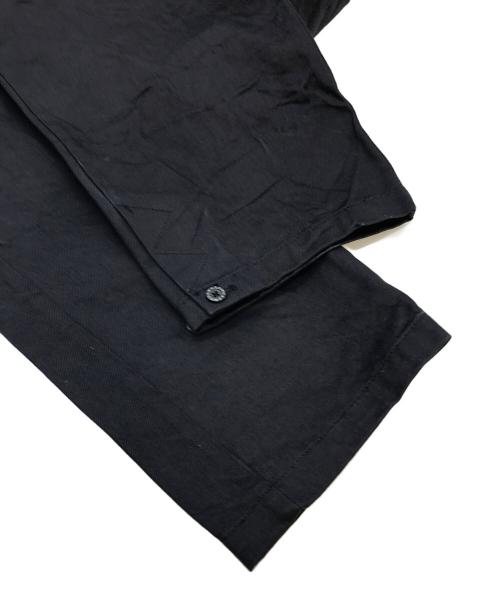 MUZE TURQUOISE LABEL（ミューズ ターコイズ レーベル）MUZE TURQUOISE LABEL (ミューズ ターコイズ レーベル) HEM SLIT WIDE DENIM TROUSERS ブラック サイズ:1の古着・服飾アイテム