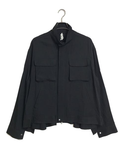 SOSHIOTSUKI（ソウシ オオツキ）SOSHIOTSUKI (ソウシ オオツキ) Inverness Flare Work Jacket ブラック サイズ:48の古着・服飾アイテム