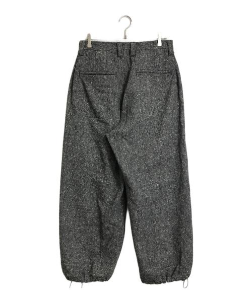 MUZE TURQUOISE LABEL（ミューズ ターコイズ レーベル）MUZE TURQUOISE LABEL (ミューズ ターコイズ レーベル) OVERSIZED BIG WOOL WIDE TROUSERS グレー サイズ:Sの古着・服飾アイテム