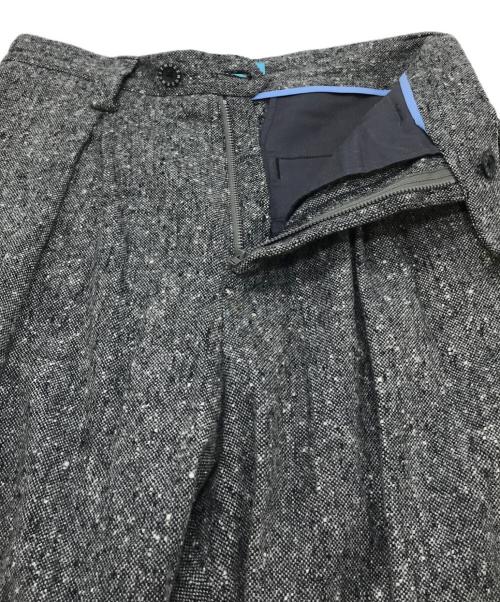 MUZE TURQUOISE LABEL（ミューズ ターコイズ レーベル）MUZE TURQUOISE LABEL (ミューズ ターコイズ レーベル) OVERSIZED BIG WOOL WIDE TROUSERS グレー サイズ:Sの古着・服飾アイテム