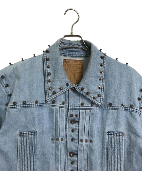 SOSHIOTSUKI（ソウシ オオツキ）SOSHIOTSUKI (ソウシ オオツキ) The BDH Denim Jacket(STUDS) スカイブルー サイズ:46の古着・服飾アイテム