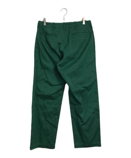 Vestiti Durevoil（ヴェスティーティ）Vestiti Durevoil (ヴェスティーティ) カラーパンツ TC TWILL NO TUCK PANTS グリーン サイズ:50の古着・服飾アイテム