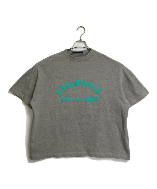 FOG ESSENTIALS（フィアオブゴッド エッセンシャル）FOG ESSENTIALS (フィアオブゴッド エッセンシャル) 半袖カットソー　ハーフスリーブカットソー　オーバーサイズ グレー×グリーン サイズ:XSの古着・服飾アイテム