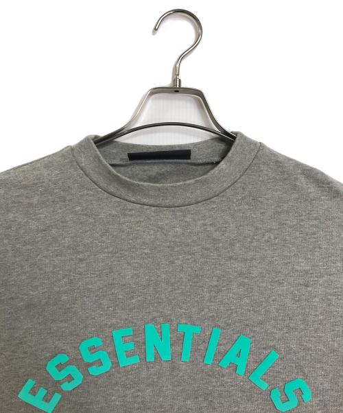 FOG ESSENTIALS（フィアオブゴッド エッセンシャル）FOG ESSENTIALS (フィアオブゴッド エッセンシャル) 半袖カットソー　ハーフスリーブカットソー　オーバーサイズ グレー×グリーン サイズ:XSの古着・服飾アイテム