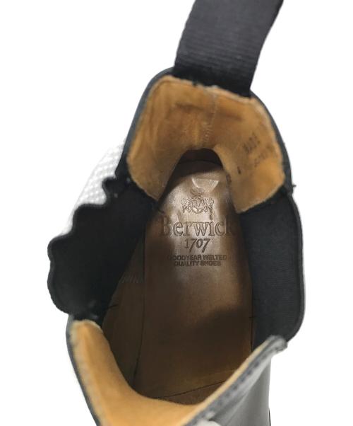 berwick（バーウィック）berwick (バーウィック) サイドゴアブーツ チェルシーブーツ ブラック サイズ:UK4の古着・服飾アイテム