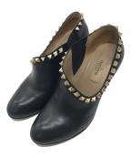 VALENTINOヴァレンティノ）の古着「スタッツパンプス　ハイヒール　イタリア製」｜ブラック