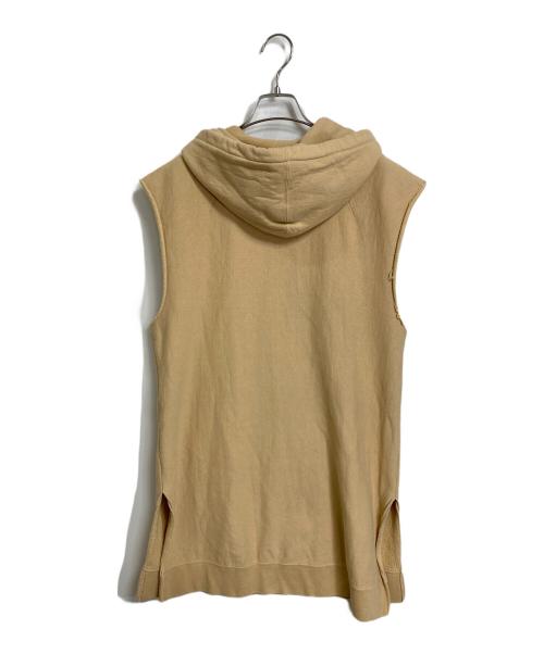 Name.（ネーム）Name. (ネーム) ノースリーブパーカー  オーバーサイズロングパーカー ベージュ サイズ:Sの古着・服飾アイテム