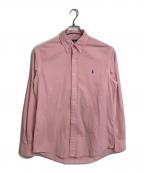 POLO RALPH LAURENポロ・ラルフローレン）の古着「【古着】コーデュロイシャツ 長袖シャツ ボタンシャツ」｜ピンク×ブルー