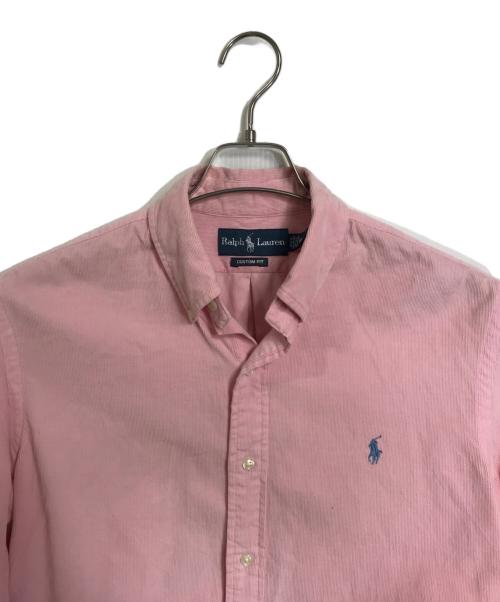 POLO RALPH LAUREN（ポロ・ラルフローレン）POLO RALPH LAUREN (ポロ・ラルフローレン) 【古着】コーデュロイシャツ 長袖シャツ ボタンシャツ ピンク×ブルー サイズ:M/Mの古着・服飾アイテム