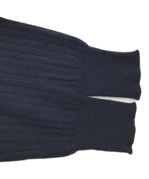 DRAWER（ドゥロワー）Drawer (ドゥロワー) 18G カシミヤシルクリブクルーネックニット ネイビー サイズ:FREEの古着・服飾アイテム