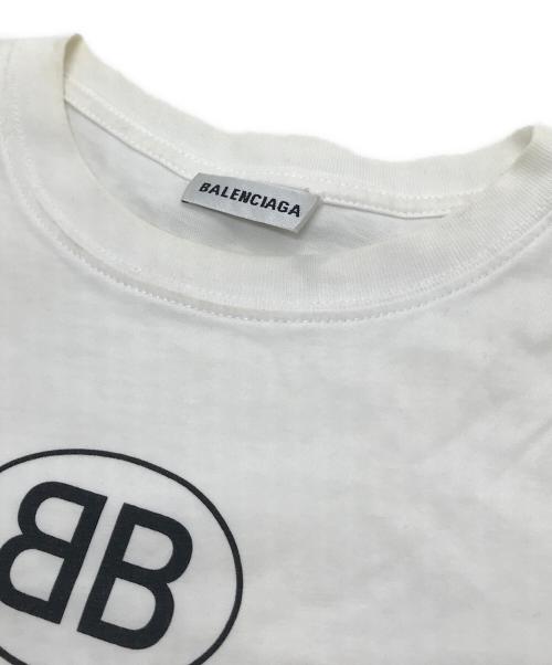 BALENCIAGA（バレンシアガ）BALENCIAGA (バレンシアガ) BB MODE Tee ロゴＴシャツ　半袖カットソー ホワイト サイズ:Sの古着・服飾アイテム