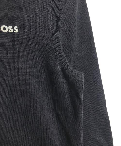 HUGO BOSS（ヒューゴ ボス）HUGO BOSS (ヒューゴ ボス) スウェット　ロゴクルーネックジャンパー　長袖ニット ネイビー サイズ:XSの古着・服飾アイテム
