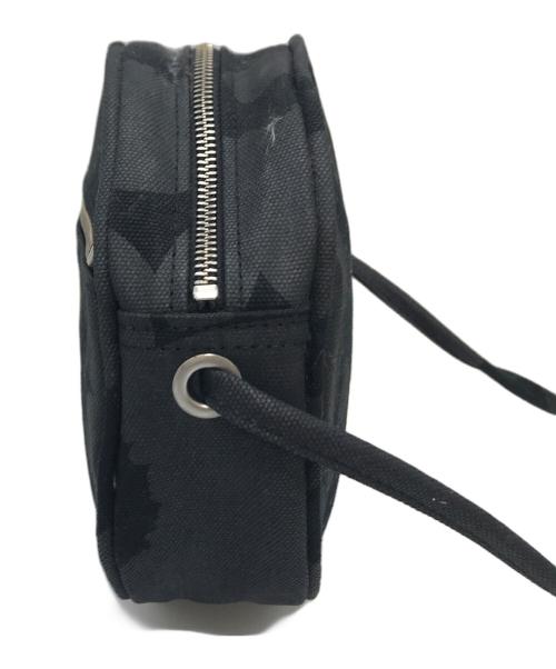 marimekko（マリメッコ）marimekko (マリメッコ) ウニッコ サークル ショルダーバッグ 丸型 ラウンドショルダーバッグ ブラック サイズ:実寸参照の古着・服飾アイテム