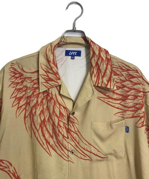 Lafayette（ラファイエット）Lafayette (ラファイエット) 僕のヒーローアカデミア (僕ノヒーローアカデミア) オープンカラーシャツ　ヒロアカ イエロー×オレンジ サイズ:XXLの古着・服飾アイテム