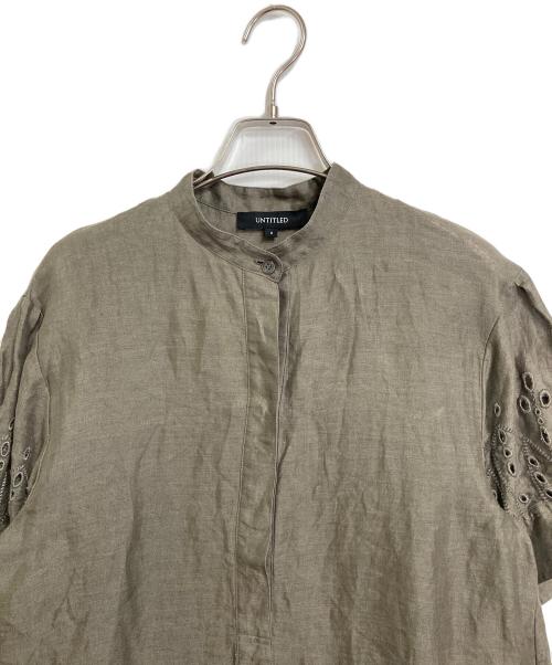 UNTITLED（アンタイトル）UNTITLED (アンタイトル) 【麻100/洗える/刺繍】アイレットリネン ワンピース トープの古着・服飾アイテム