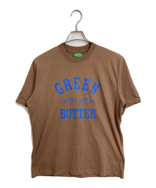 UNTITLED（アンタイトル）UNTITLED (アンタイトル) GREEN BUTTER (グリーンバター) Butter Wing Tee ブループリント　半袖カットソー　Tシャツ ブラウン サイズ:2 未使用品の古着・服飾アイテム
