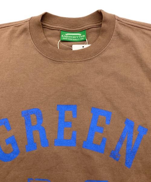 UNTITLED（アンタイトル）UNTITLED (アンタイトル) GREEN BUTTER (グリーンバター) Butter Wing Tee ブループリント　半袖カットソー　Tシャツ ブラウン サイズ:2 未使用品の古着・服飾アイテム