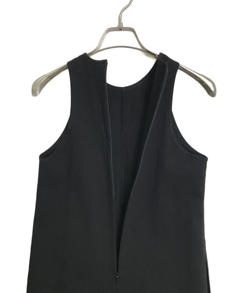 BACCA（バッカ）BACCA (バッカ) コットンピケタンクトップドレス　ノースリーブワンピース   ロングワンピース　マキシワンピース　日本製 ブラック サイズ:34の古着・服飾アイテム