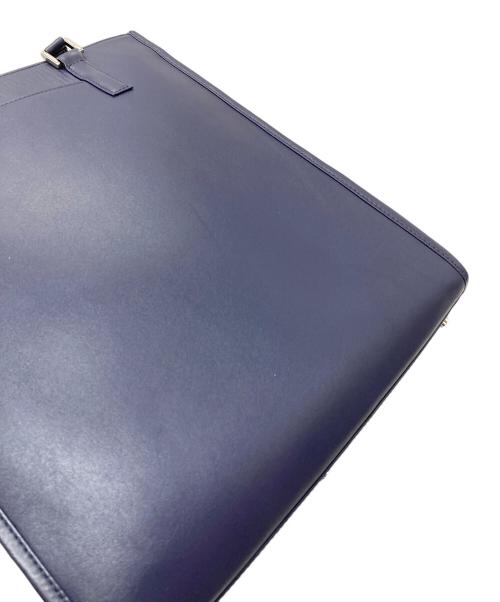 blue sincere（ブルーシンシア）BLUE SINCERE (ブルーシンシア) レザートートバッグ ビジネスバッグ ネイビー サイズ:実寸参照の古着・服飾アイテム