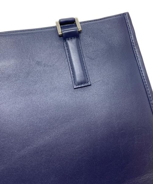 blue sincere（ブルーシンシア）BLUE SINCERE (ブルーシンシア) レザートートバッグ ビジネスバッグ ネイビー サイズ:実寸参照の古着・服飾アイテム