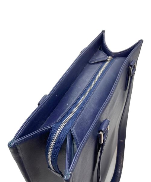 blue sincere（ブルーシンシア）BLUE SINCERE (ブルーシンシア) レザートートバッグ ビジネスバッグ ネイビー サイズ:実寸参照の古着・服飾アイテム