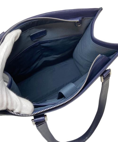blue sincere（ブルーシンシア）BLUE SINCERE (ブルーシンシア) レザートートバッグ ビジネスバッグ ネイビー サイズ:実寸参照の古着・服飾アイテム