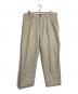 DOCKERS（ドッカーズ）の古着「【古着】90'sリネンコットン2タックパンツ　90年代　アメリカ製　USA製」｜アイボリー