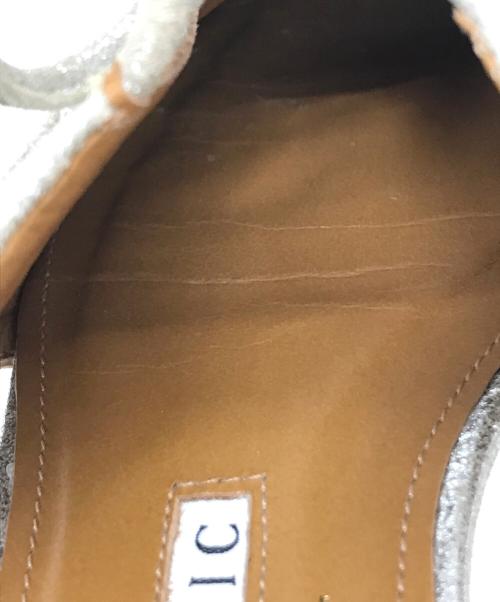 Pippichic（ピッピシック）Pippichic (ピッピシック) AMBER COCO フラットシューズ　ローヒールパンプス　PARIGOT別注 シルバー サイズ:36 1/2の古着・服飾アイテム