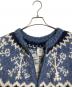 THE HANDKNITTING (ザハンドニッティング) 【古着】ダブルジップニットジャケット　アウター　カーディガン　アイスランド製 ブルー サイズ:実寸参照：7000円