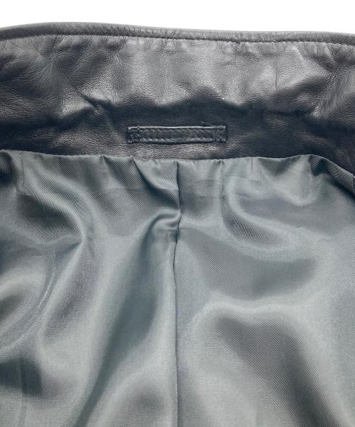 Barassi（バラシ）Barassi (バラシ) 【古着】レザージャケット　シープレザー　ラムスキン　羊革　アウター ブラック サイズ:46の古着・服飾アイテム