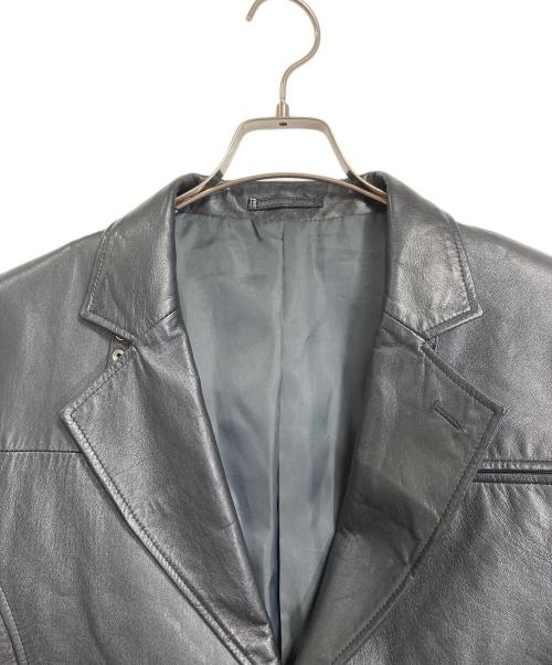 Barassi（バラシ）Barassi (バラシ) 【古着】レザージャケット　シープレザー　ラムスキン　羊革　アウター ブラック サイズ:46の古着・服飾アイテム