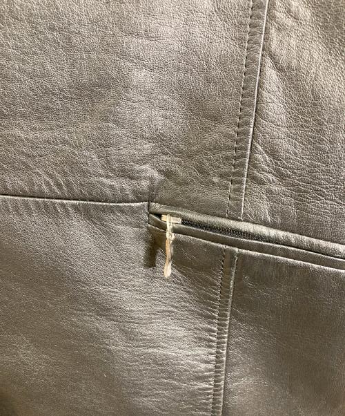 Barassi（バラシ）Barassi (バラシ) 【古着】レザージャケット　シープレザー　ラムスキン　羊革　アウター ブラック サイズ:46の古着・服飾アイテム