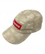 SUPREMEシュプリーム）の古着「20AW BLOCKS CAMP CAP ボックスロゴ キャンプ キャップ」｜ベージュ