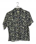 reyn spoonerレイン スプナー）の古着「【古着】90’Sアロハシャツ　半袖シャツ　レーヨンシャツ　90年代」｜ブラック