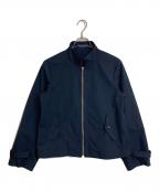 FRED PERRYフレッドペリー）の古着「ハリントンジャケット スイングトップ　アウター　ライトアウター」｜ネイビー