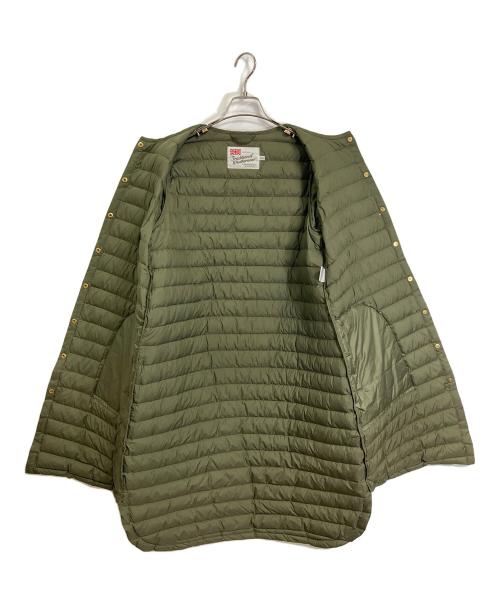 Traditional Weatherwear（トラディショナルウェザーウェア）Traditional Weatherwear (トラディショナルウェザーウェア) ARKLEY LONG DOWN PA  アークリー ロング ダウン  ダウンコート　ロングコート　アウター カーキ サイズ:34（実寸参照）の古着・服飾アイテム