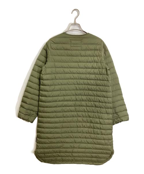 Traditional Weatherwear（トラディショナルウェザーウェア）Traditional Weatherwear (トラディショナルウェザーウェア) ARKLEY LONG DOWN PA  アークリー ロング ダウン  ダウンコート　ロングコート　アウター カーキ サイズ:34（実寸参照）の古着・服飾アイテム