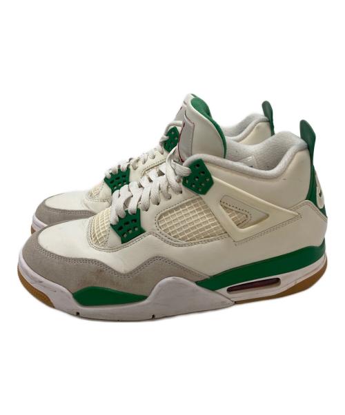 NIKE SB（ナイキエスビー）NIKE SB (ナイキエスビー) Air Jordan 4 ホワイト×グリーン サイズ:UK7の古着・服飾アイテム